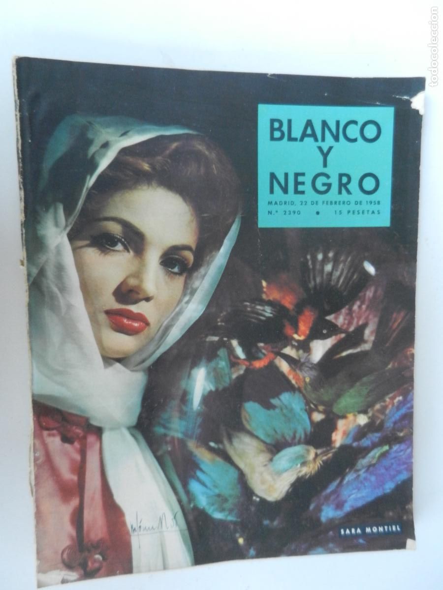 Coleccionismo de Revista Blanco y Negro: BLANCO Y NEGRO N&ordm; 2390- 02-1958 - SARA MONTIEL