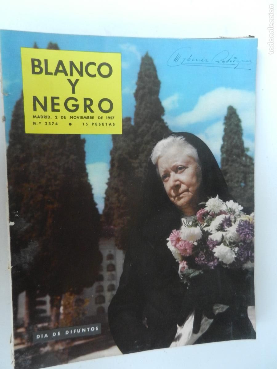 Coleccionismo de Revista Blanco y Negro: BLANCO Y NEGRO N&ordm; 2374 - 11-1957 - DIA DE DIFUNTOS