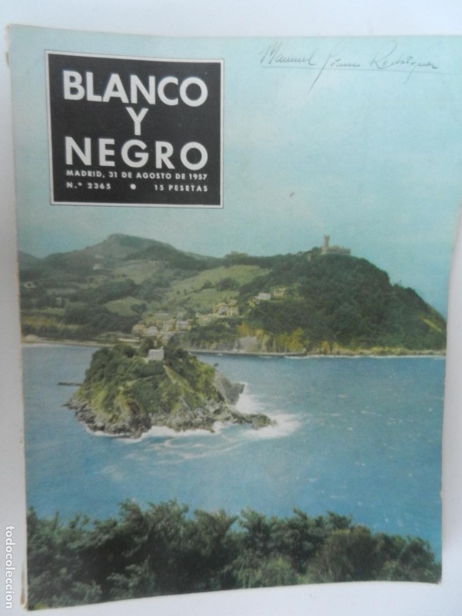Coleccionismo de Revista Blanco y Negro: BLANCO Y NEGRO N&ordm; 2365- 08-1957 - Reportaje sobre Guip&uacute;zcoa