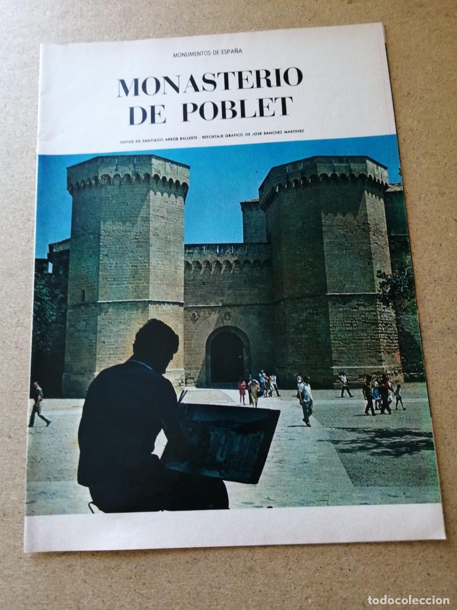 Coleccionismo de Revista Blanco y Negro: REVISTILLA BLANCO Y NEGRO. MONASTERIO DE POBLET