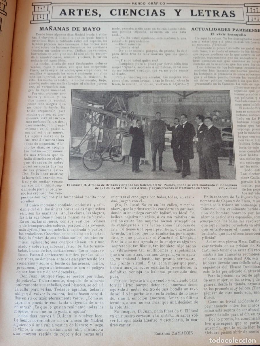 Coleccionismo de Revista Blanco y Negro: REVISTA ENTERA A&Ntilde;O 1914 CECILIO PLA AVION ESPA&Ntilde;OL PADROS INVENTOR LUIS ACEDO PILOTO AVIADOR