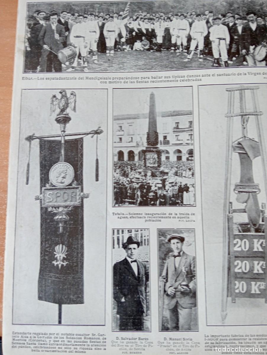 Coleccionismo de Revista Blanco y Negro: REVISTA ENTERA A&Ntilde;O 1914 TXISTULARI EN EIBAR ESPATADANTZARIS ROMANOS DE MONTILLA CORDOBA TAFALLA