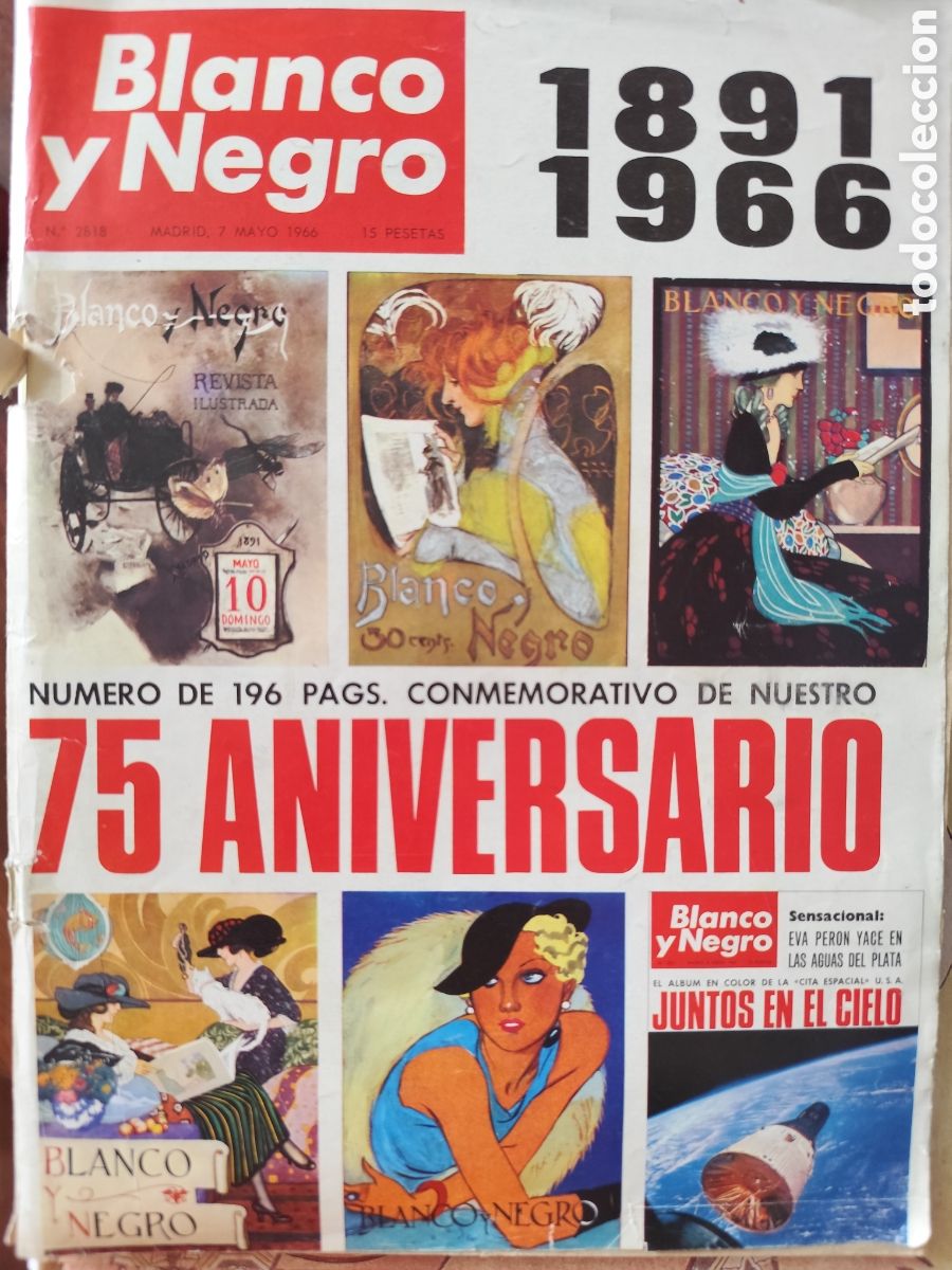 Coleccionismo de revista Blanco y Negro: Revista conmemorativa 1891-1966 Blanco y Negro