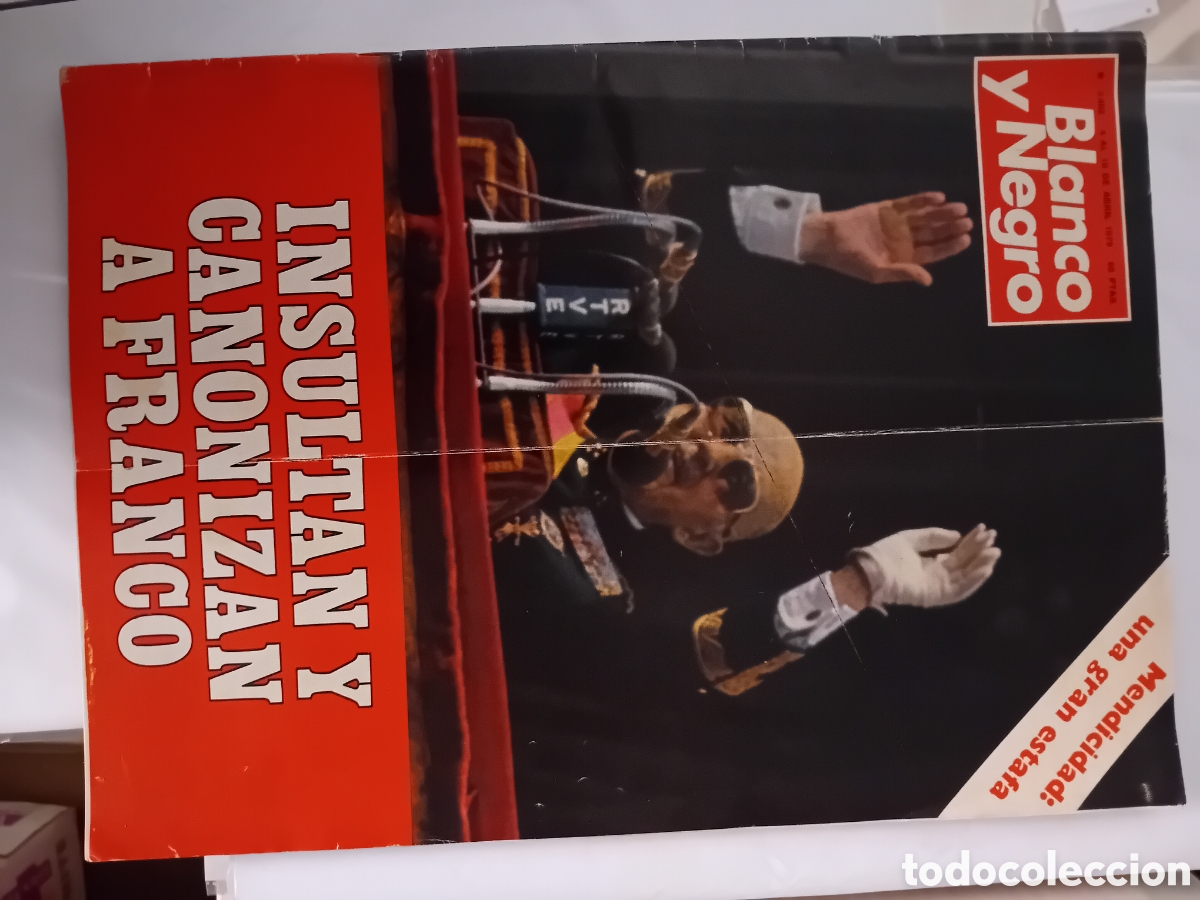 Coleccionismo de revista Blanco y Negro: Revista BLANCO Y NEGRO 3492 Franco A&ntilde;o 1979