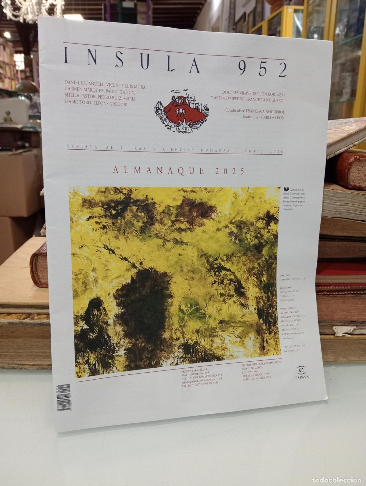 Collectionnisme de Magazine Blanco y Negro: &Iacute;nsula, 952. Almanaque 2025. Abril 2026. - Vv.aa.