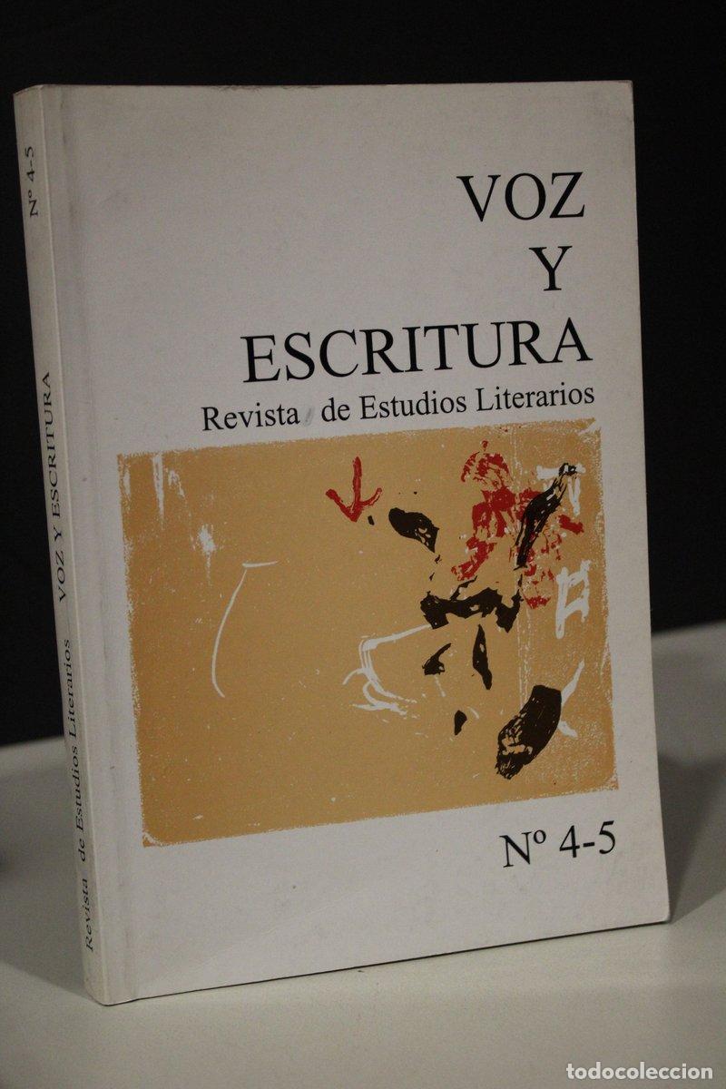 Coleccionismo de revista Blanco y Negro: Voz y Escritura. N&ordm; 4-5. 2 Vol. A&ntilde;o IV.- Revista de Estudios Literarios. - Vv.aa.