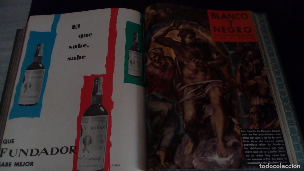 Coleccionismo de revista Blanco y Negro: TOMO REVISTA BLANCO Y NEGRO-INCLUYE 8 N&Uacute;MEROS-2418-2419-2420-2421-2422-2423-2424-2425-A&Ntilde;O 1958
