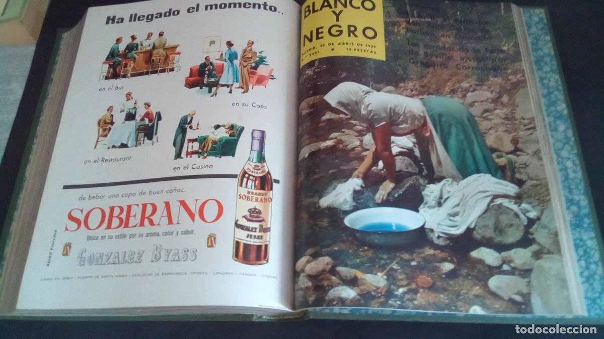 Coleccionismo de revista Blanco y Negro: TOMO REVISTA BLANCO Y NEGRO-INCLUYE 8 N&Uacute;MEROS-2444-2445-2446-2447-2448-2449-2450-2451-A&Ntilde;O 1959