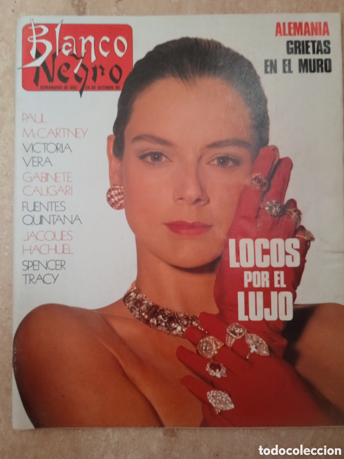 Coleccionismo de revista Blanco y Negro: Revista Blanco y Negro n&deg;3670 Victoria Vera Gabinete Caligari Manuel Pereira