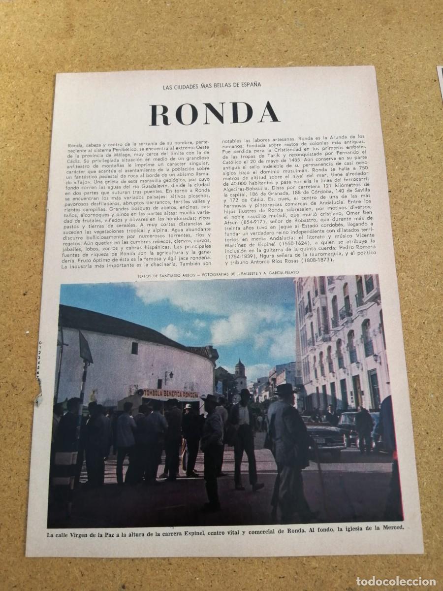 Coleccionismo de revista Blanco y Negro: REVISTILLA BLANCO Y NEGRO. RONDA