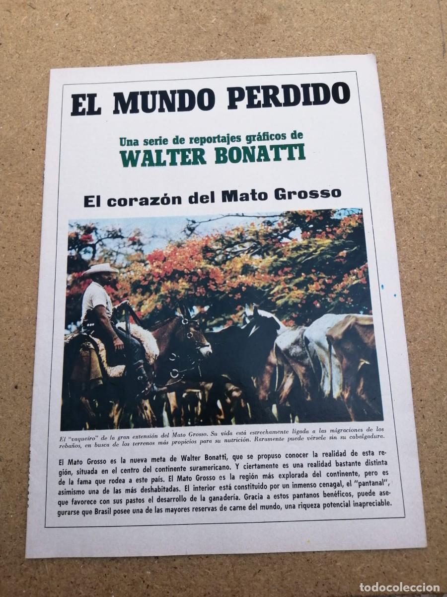 Coleccionismo de revista Blanco y Negro: REVISTILLA BLANCO Y NEGRO. EL MUNDO PERDIDO, POR WALTER BONATTI. EL CORAZON DEL MATO GROSSO