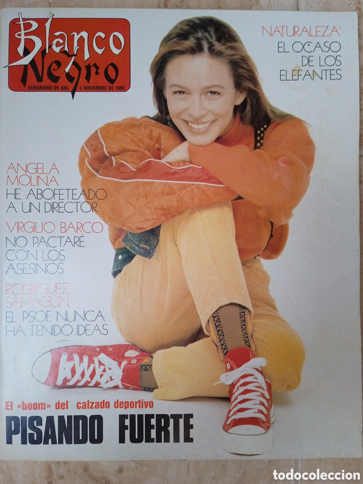 Coleccionismo de revista Blanco y Negro: Blanco y Negro n&deg;3671 portada Lydia Bosch Rodr&iacute;guez Sahag&uacute;n Carolina Herrera