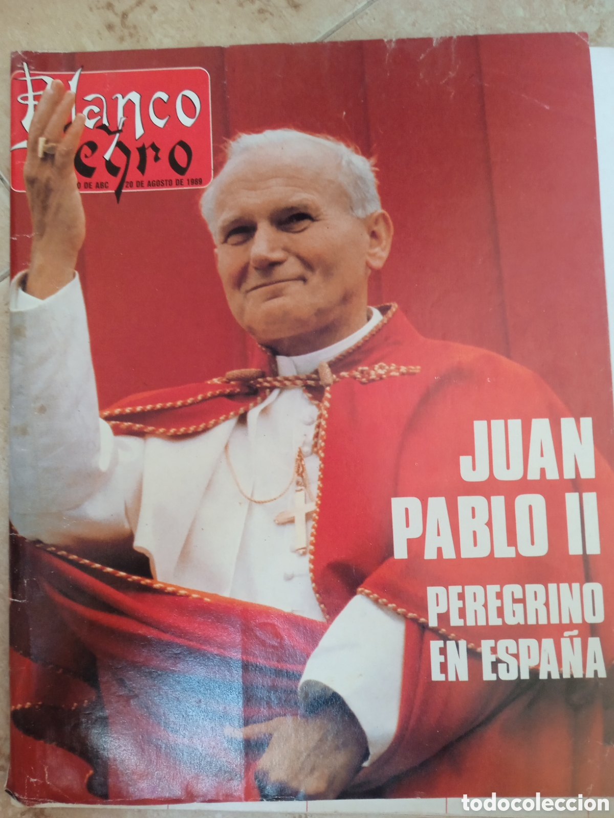 Coleccionismo de revista Blanco y Negro: Blanco y Negro n&deg;3660 20/08/89 Juan Pablo II Clementina Rodenas Kim Novak