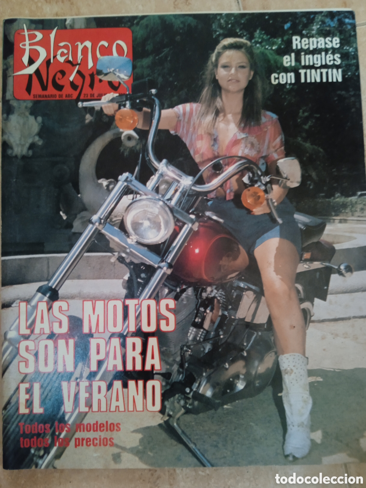 Coleccionismo de revista Blanco y Negro: Blanco y Negro n&deg;3656 Romay Narcis Serra Objetivo Birmania Motos Imanol Arias Tint&iacute;n en Ingl&eacute;s