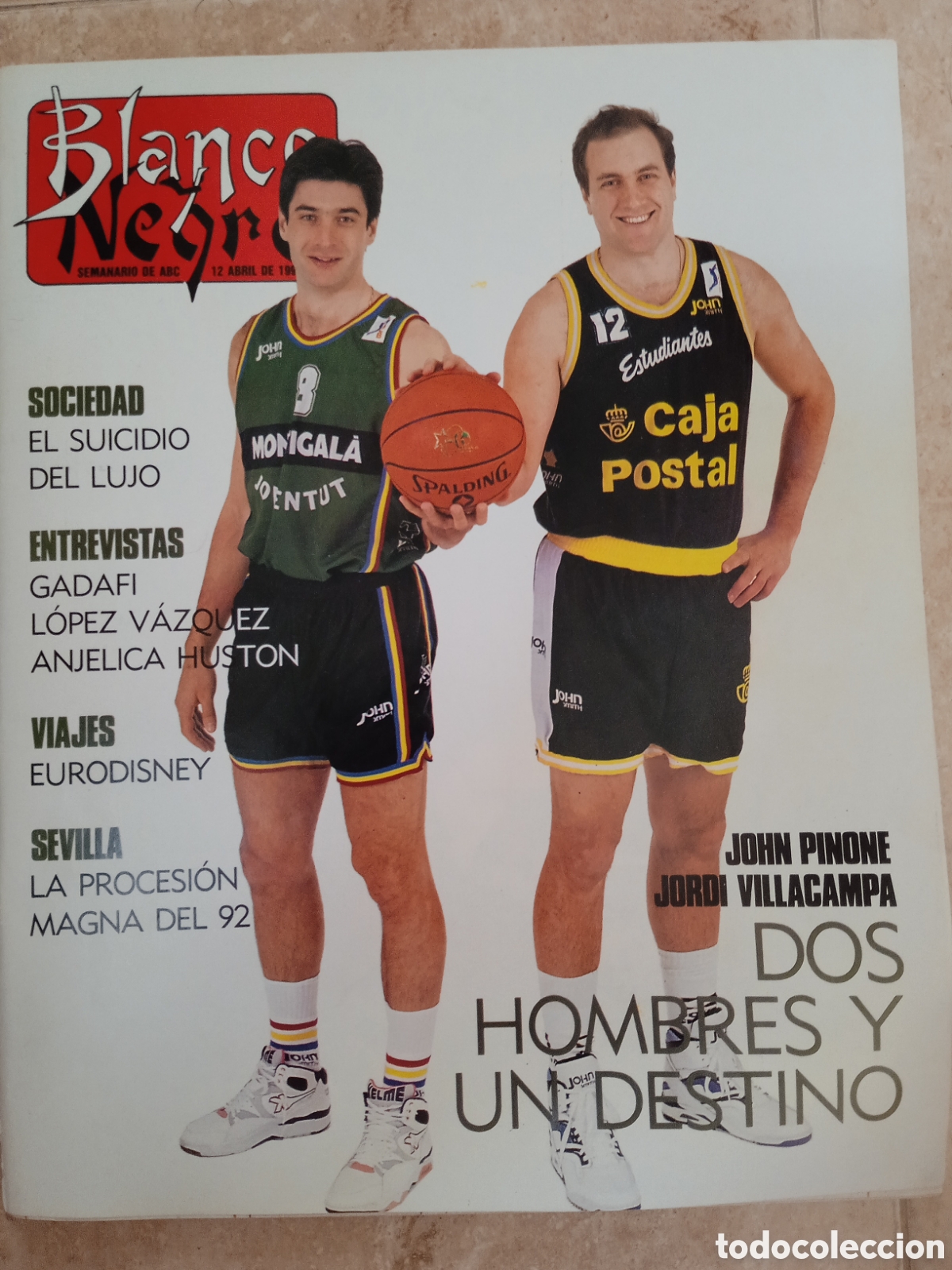 Coleccionismo de revista Blanco y Negro: Blanco y Negro n&deg;3798 Gadafi Jordi Villacampa Amistades Peligrosas Eurodisney Procesiones Sevilla
