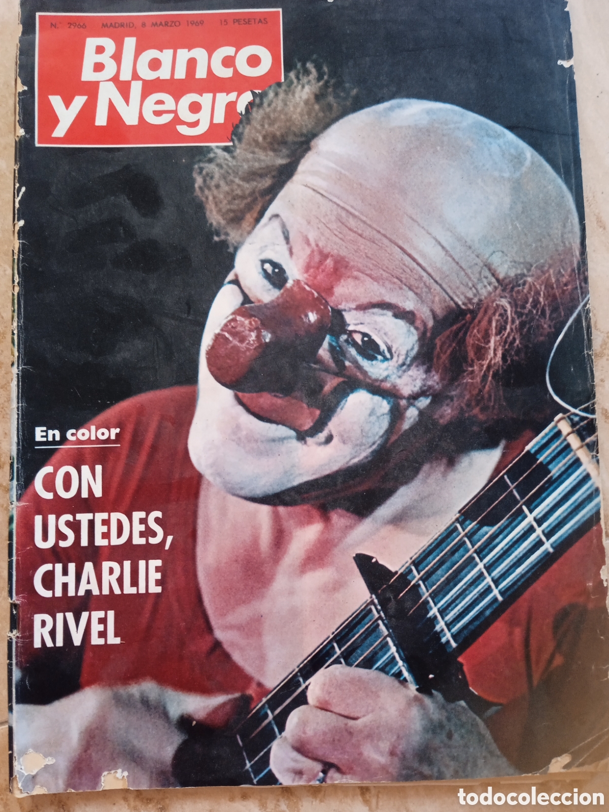 Coleccionismo de revista Blanco y Negro: Blanco y Negro n&deg;2966 Charlie Rivel el arte de Ribera