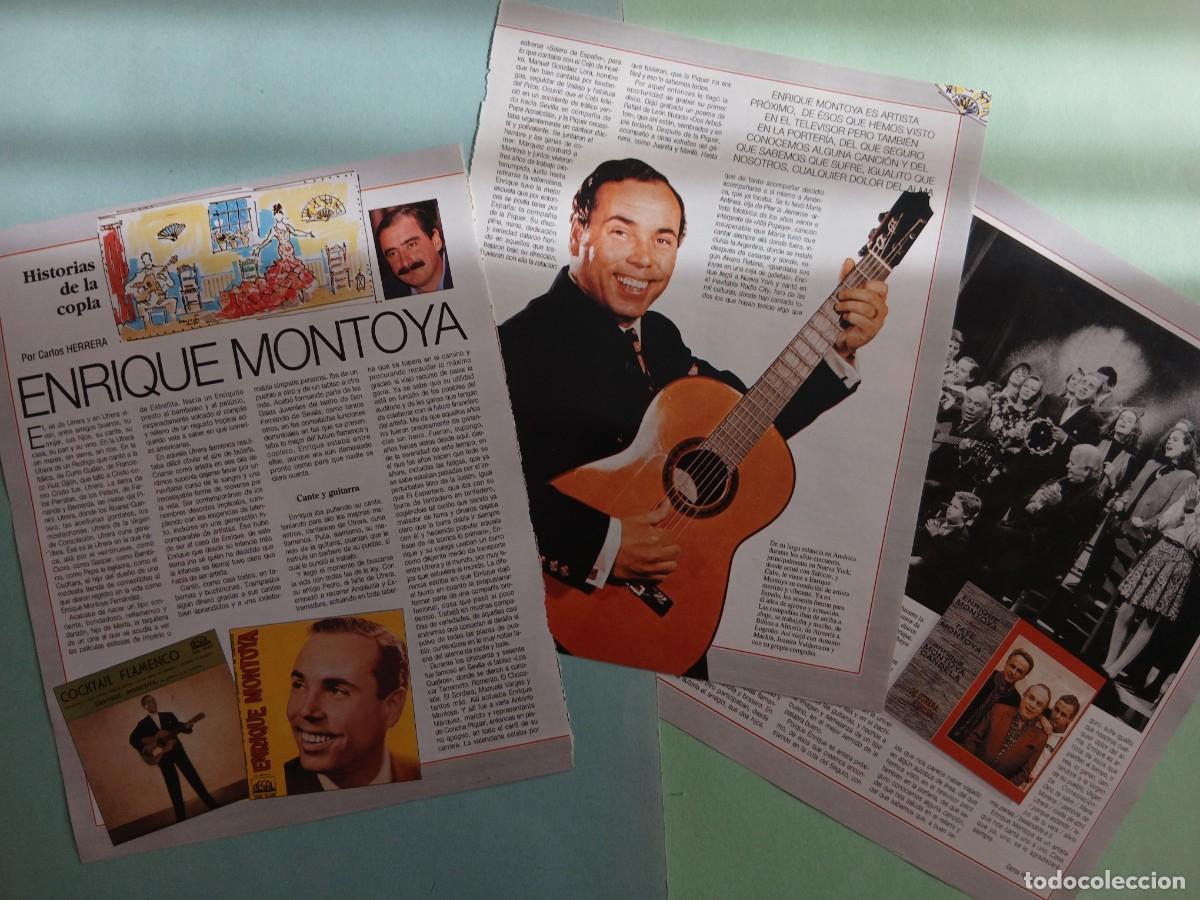 Sammeln von Zeitschriften Blanco y Negro: ENRIQUE MONTOYA. HISTORIAS DE LA COPLA (Por Carlos Herrera). Colecionable Revista Blanco y Negro