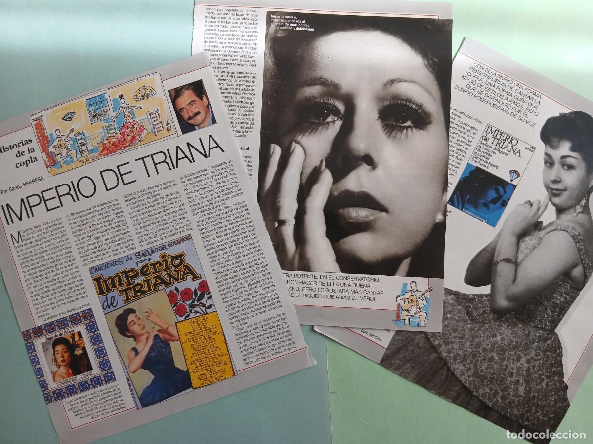 Sammeln von Zeitschriften Blanco y Negro: IMPERIO DE TRIANA. HISTORIAS DE LA COPLA (Por Carlos Herrera). Colecionable Revista Blanco y Negro