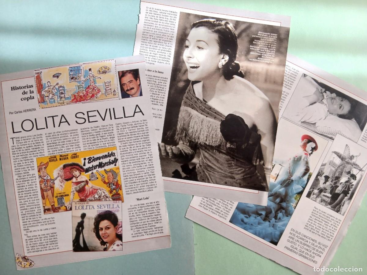 Sammeln von Zeitschriften Blanco y Negro: LOLITA SEVILLA. HISTORIAS DE LA COPLA (Por Carlos Herrera). Colecionable Revista Blanco y Negro