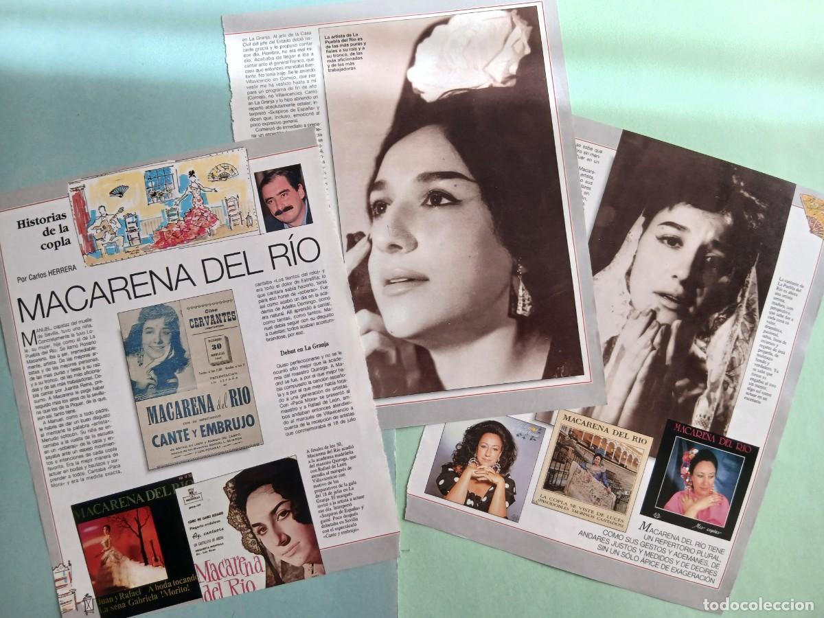 Sammeln von Zeitschriften Blanco y Negro: MACARENA DEL RIO. HISTORIAS DE LA COPLA (Por Carlos Herrera). Colecionable Revista Blanco y Negro