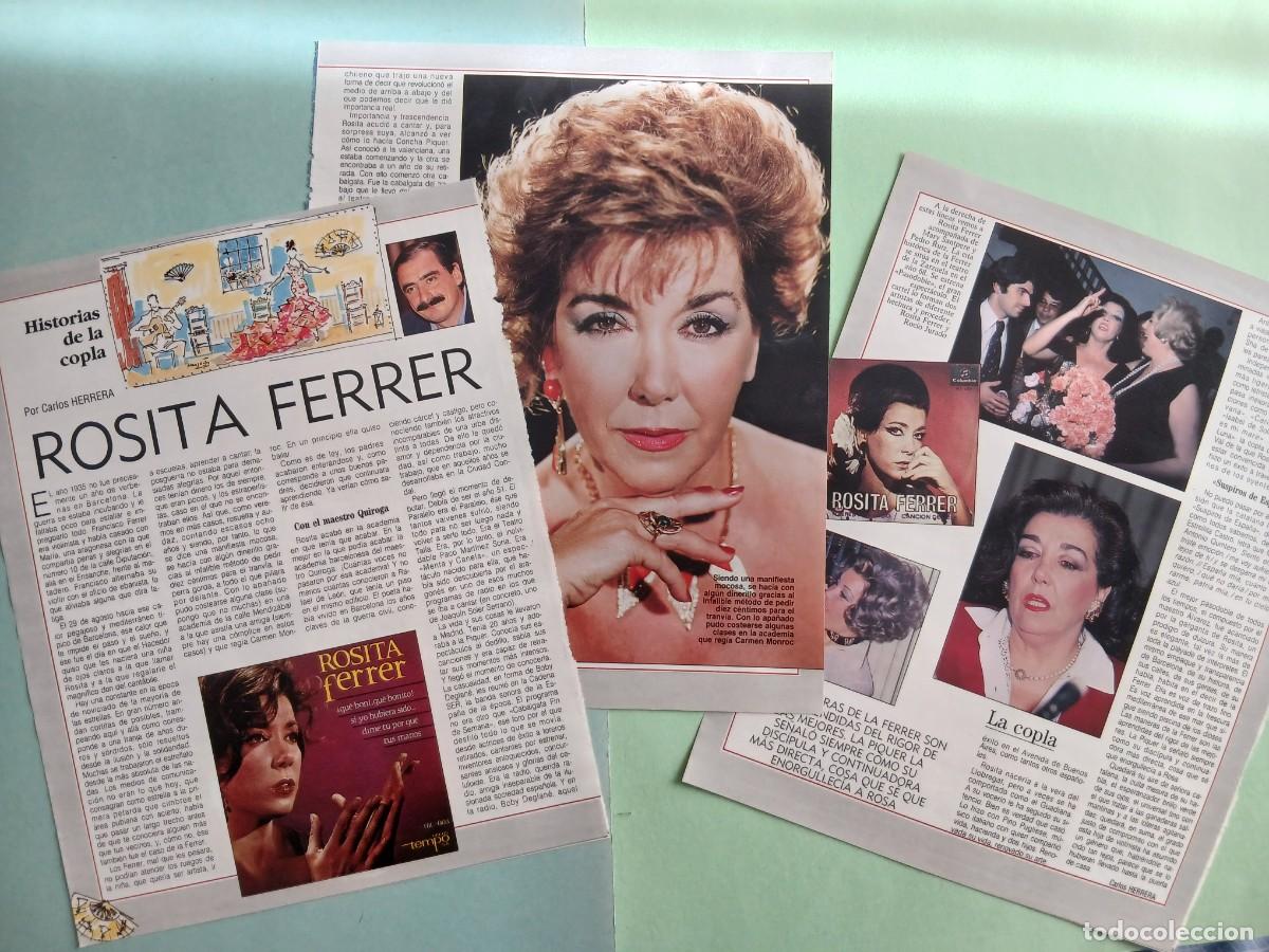 Coleccionismo de revista Blanco y Negro: ROSITA FERRER. HISTORIAS DE LA COPLA (Por Carlos Herrera). Coleccionable Revista Blanco y Negro