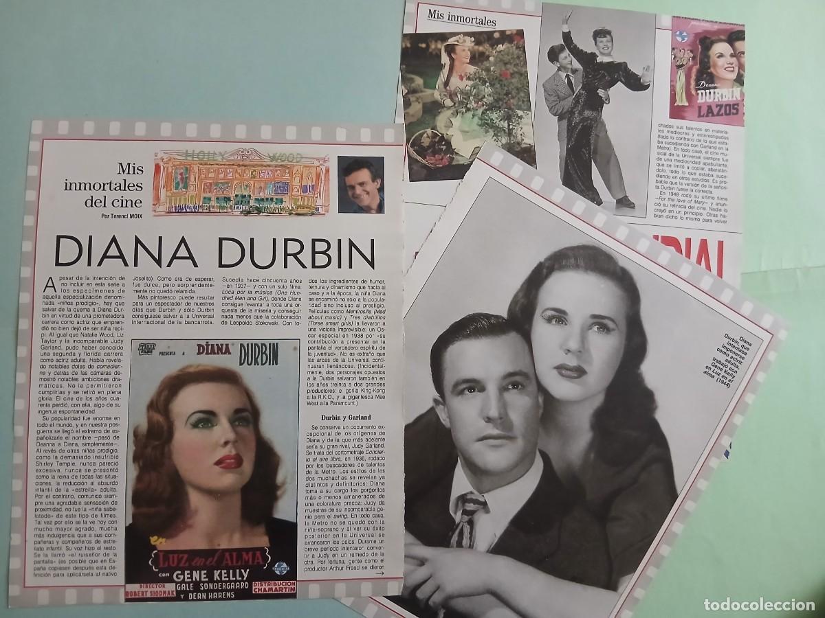Coleccionismo de revista Blanco y Negro: DIANA DURBIN. MIS INMORTALES DEL CINE (Por Terenci Moix). Coleccionable Revista Blanco y Negro