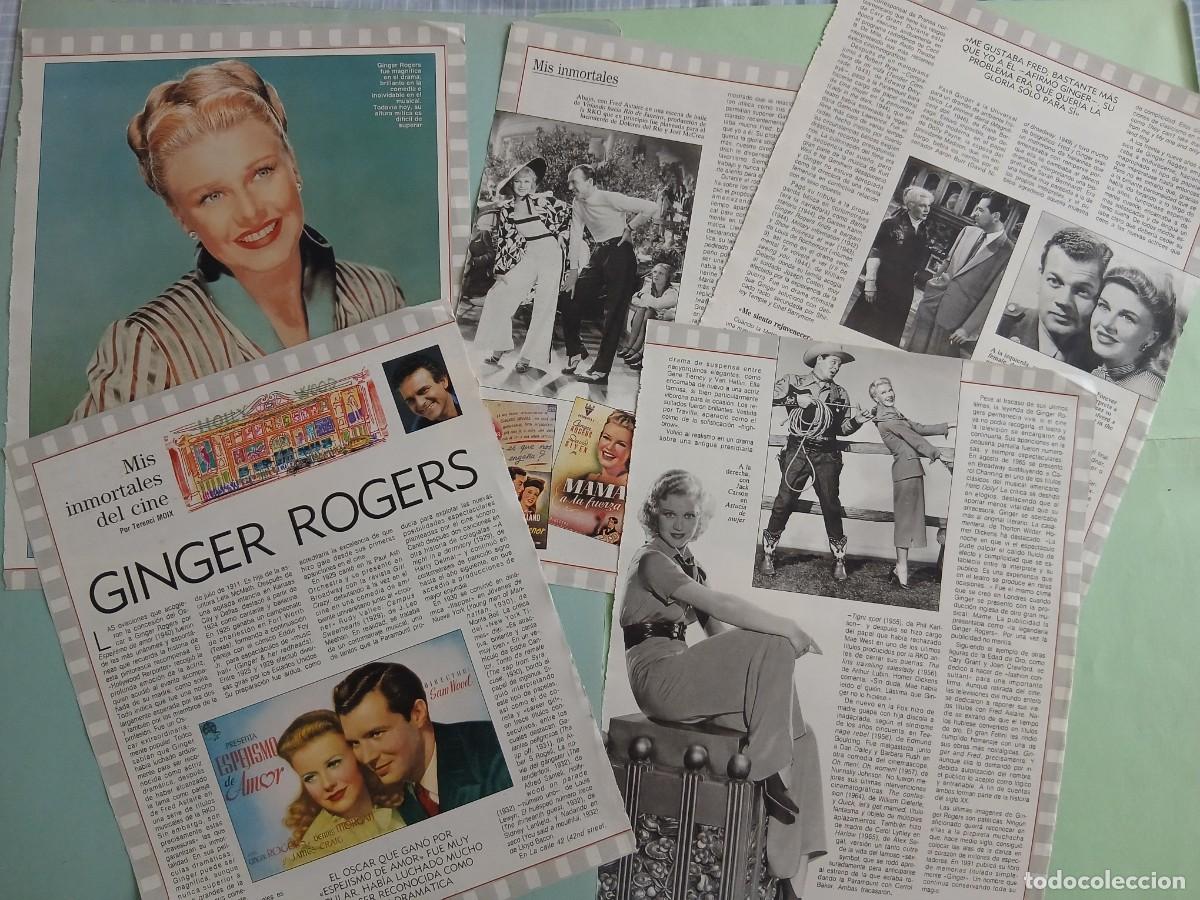 Coleccionismo de revista Blanco y Negro: GINGER ROGERS. MIS INMORTALES DEL CINE (Por Terenci Moix). Coleccionable Revista Blanco y Negro