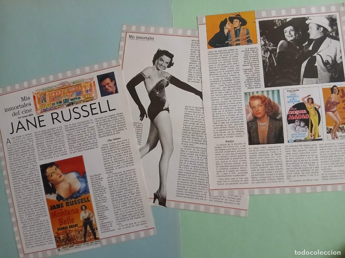 Coleccionismo de revista Blanco y Negro: JANE RUSSELL. MIS INMORTALES DEL CINE (Por Terenci Moix). Coleccionable Revista Blanco y Negro