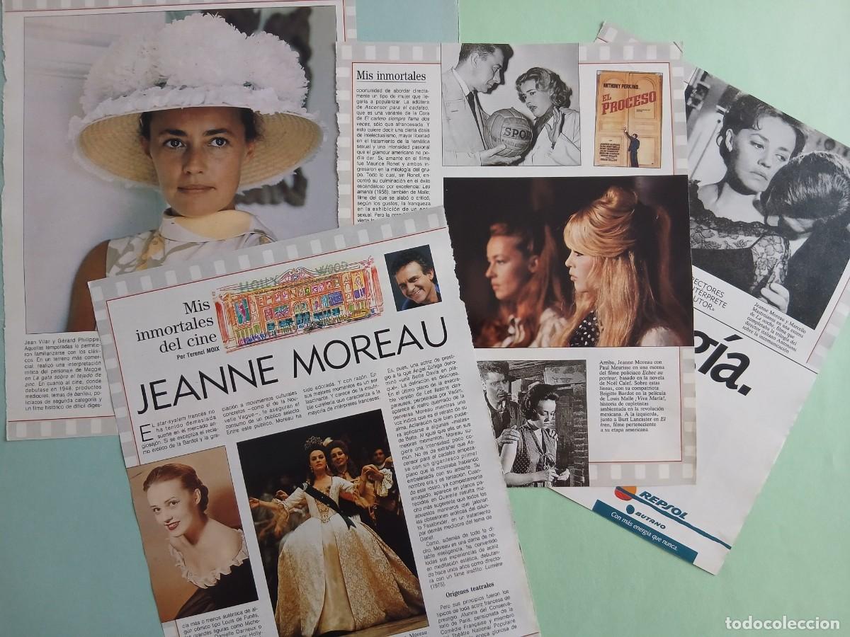 Coleccionismo de revista Blanco y Negro: JEANNE MOREAU. MIS INMORTALES DEL CINE (Por Terenci Moix). Coleccionable Revista Blanco y Negro