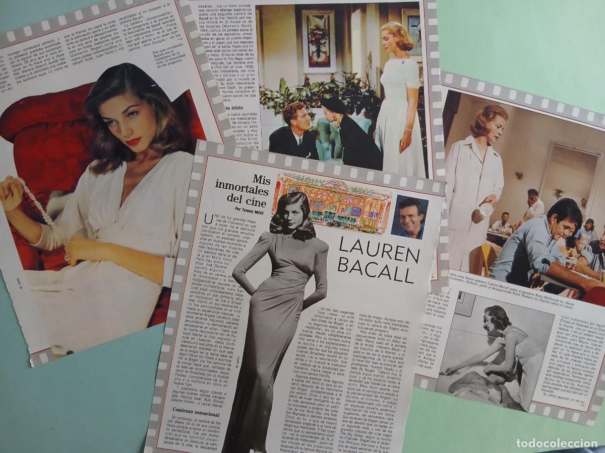 Coleccionismo de revista Blanco y Negro: LAUREN BACALL. MIS INMORTALES DEL CINE (Por Terenci Moix). Coleccionable Revista Blanco y Negro