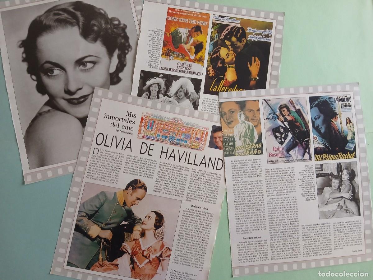 Coleccionismo de revista Blanco y Negro: OLIVIA DE HAVILLAND. MIS INMORTALES DEL CINE (Por Terenci Moix). Revista Blanco y Negro