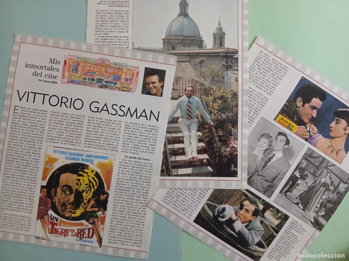 Coleccionismo de revista Blanco y Negro: VITTORIO GASSMAN. MIS INMORTALES DEL CINE (Por Terenci Moix). Coleccionable Revista Blanco y Negro