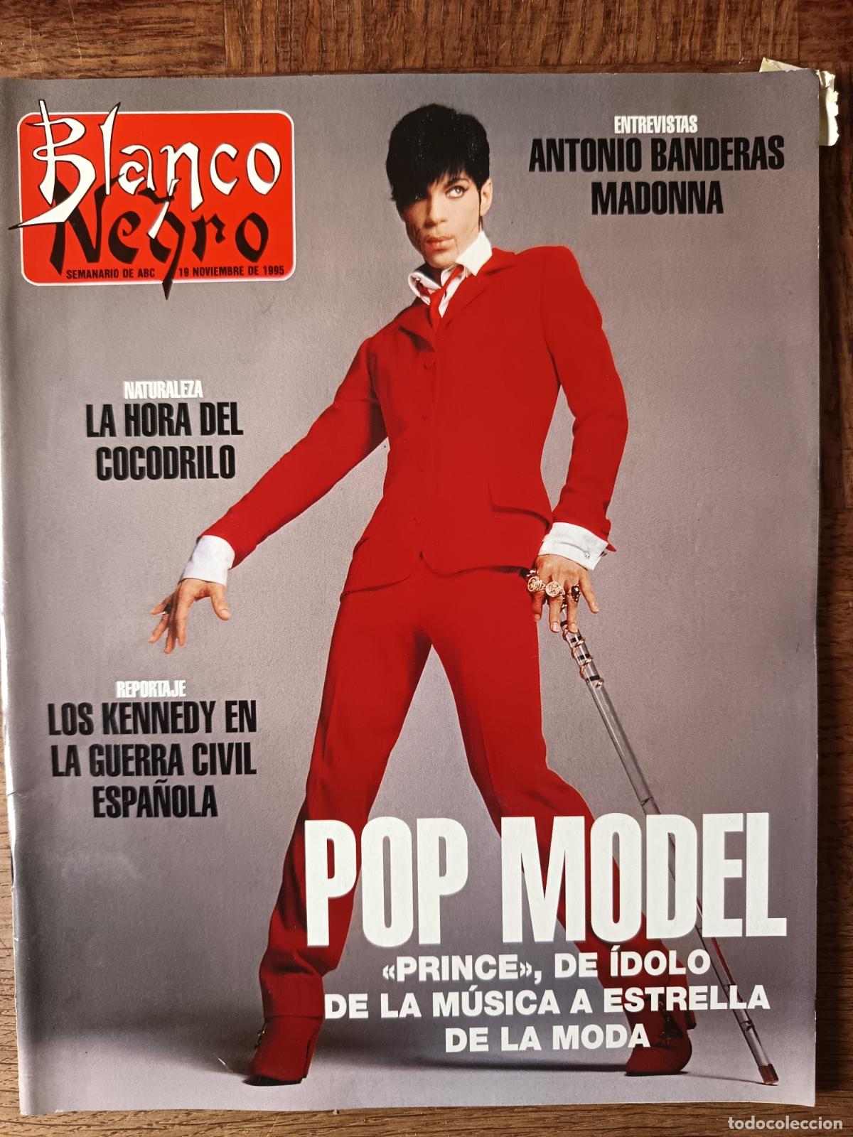 Coleccionismo de revista Blanco y Negro: BLANCO Y NEGRO 3986 de 1995. PRINCE, MADONNA, JORGE SANZ, ANTONIO BANDERAS, EVA PEDRAZA, ROWAN ATKIN