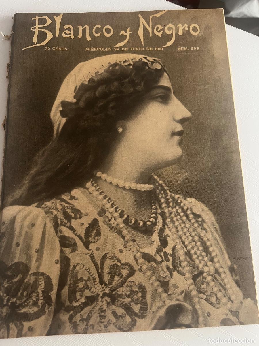 Coleccionismo de revista Blanco y Negro: BLANCO Y NEGRO. N&ordm; 999. A&Ntilde;O 1910. ENTIERRO DE RICARDO DE LA VEGA. TROPAS EN MELILLA. VERANEO EN EL S