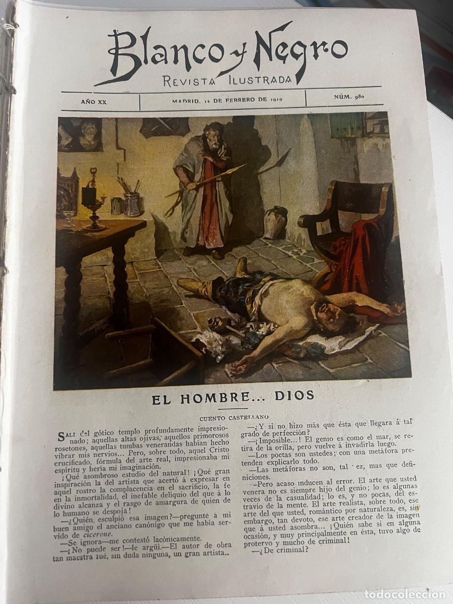 Coleccionismo de revista Blanco y Negro: BLANCO Y NEGRO. N&ordm; 980. A&Ntilde;O 1910. LA MARQUESA DE SQUILACHE. DO&Ntilde;A JUANA LA LOCA. CARNAVAL 1910.. LEER
