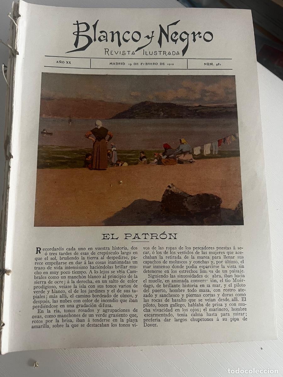 Collezionismo di Rivista Blanco y Negro: BLANCO Y NEGRO. N&ordm; 981. A&Ntilde;O 1910. MUJERES DE PAR&Iacute;S, SIMONA. DON DIEGO ARIA DE MIRANDA. ENTIER.. LEER