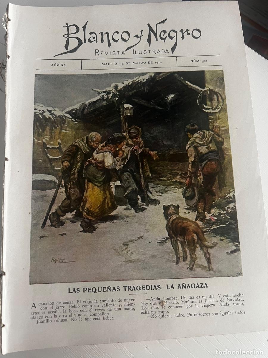 Coleccionismo de revista Blanco y Negro: BLANCO Y NEGRO. N&ordm; 985. A&Ntilde;O 1910. EL POPULAR ESCRITOR FELIPE P&Eacute;REZ Y GONZ&Aacute;LEZ. VEST&Iacute;BULO DEL .. LEER