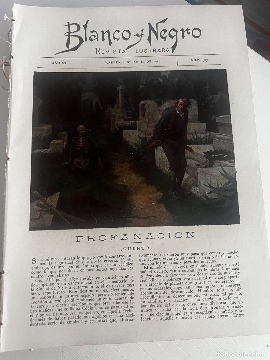 Collection Magazine Blanco y Negro: BLANCO Y NEGRO. N&ordm; 987. A&Ntilde;O 1910. MUJERES DE PAR&Iacute;S, GABY DELYS. LOS CONCIERTOS DE ARB&Oacute;S. OBRE.. LEER
