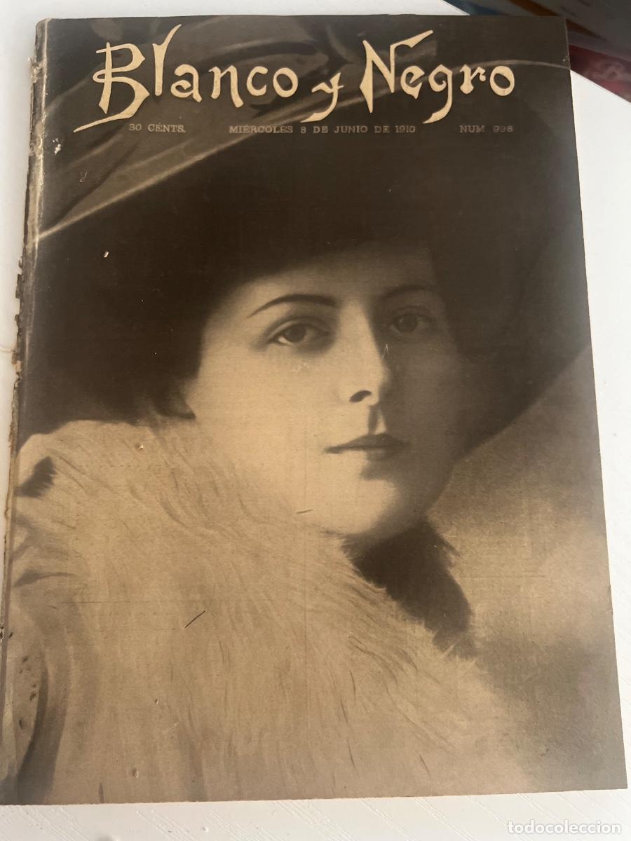 Coleccionismo de revista Blanco y Negro: BLANCO Y NEGRO. N&ordm; 996. A&Ntilde;O 1910. GARDEN-PARTY DE BENEFICENCIA EN MADRID. LA EXPOSICI&Oacute;N B&Eacute;JAR.. LEER
