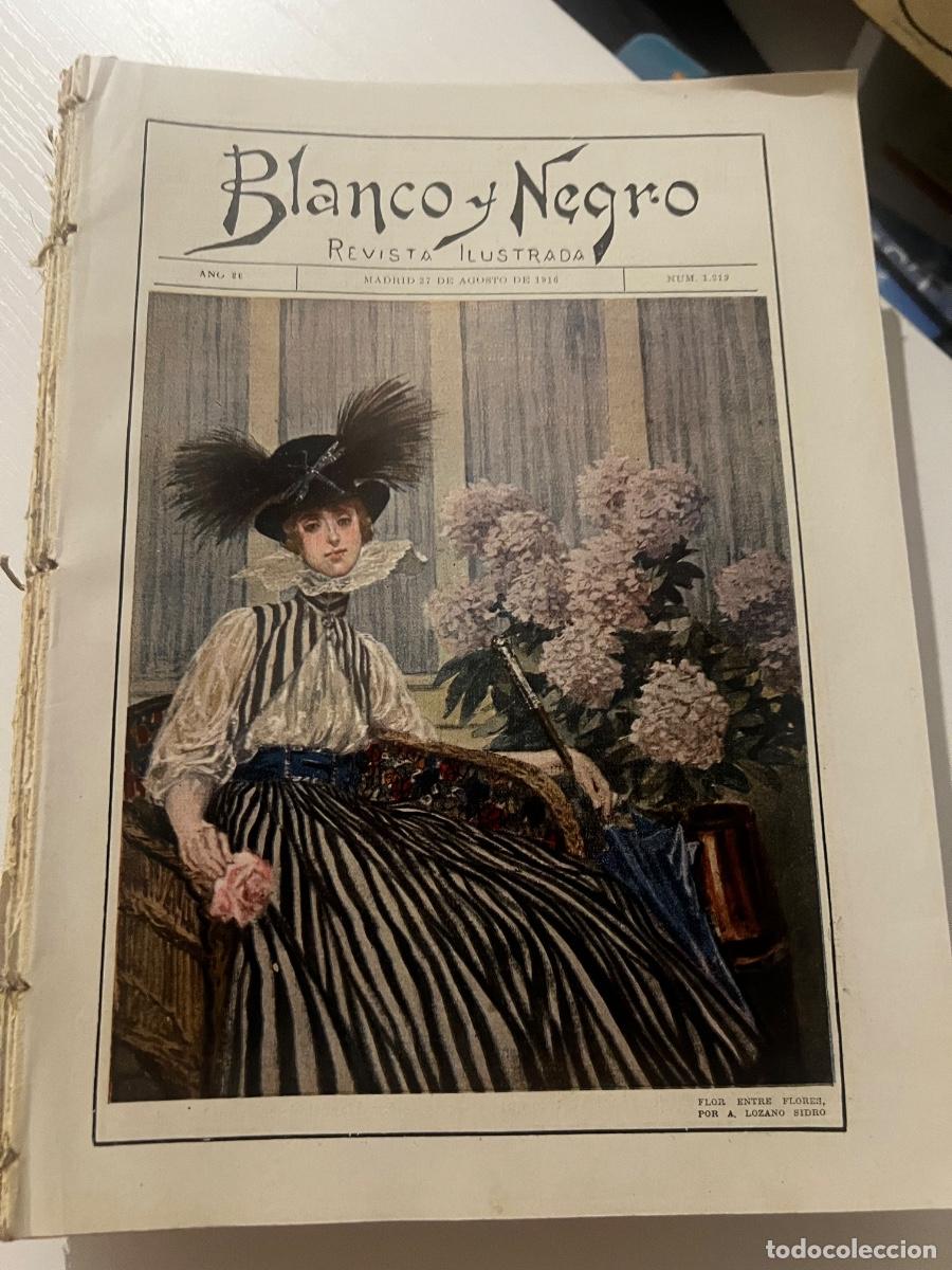 Coleccionismo de revista Blanco y Negro: REVISTA BLANCO Y NEGRO N&ordm; 1319. MADRID, 27 DE AGOSTO DE 1916. VER ART&Iacute;CULOS: