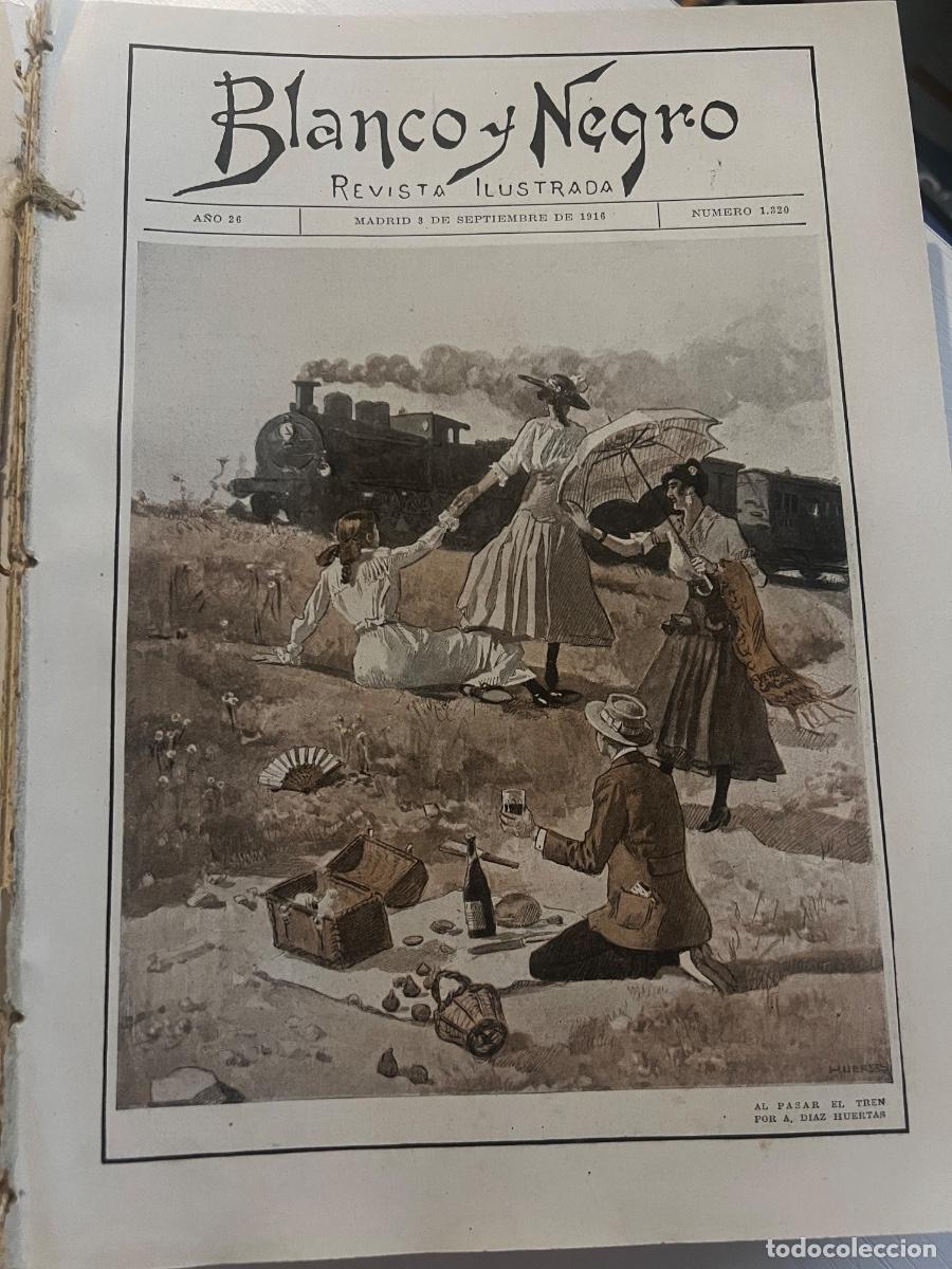 Coleccionismo de revista Blanco y Negro: BLANCO Y NEGRO. N&ordm; 1320. A&Ntilde;O 1916. LA FAMILIA REAL EN SANTANDER. EL MINISTERIO DE HACIENDA. EL CRIME