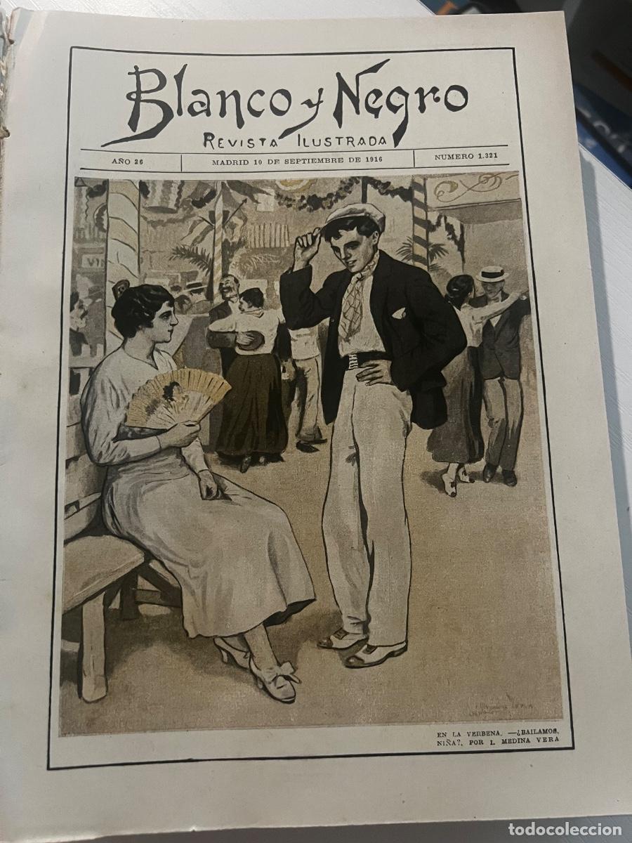 Coleccionismo de revista Blanco y Negro: REVISTA BLANCO Y NEGRO N&ordm; 1321. MADRID, 10 DE SEPTIEMBRE DE 1916. VER ART&Iacute;CULOS: