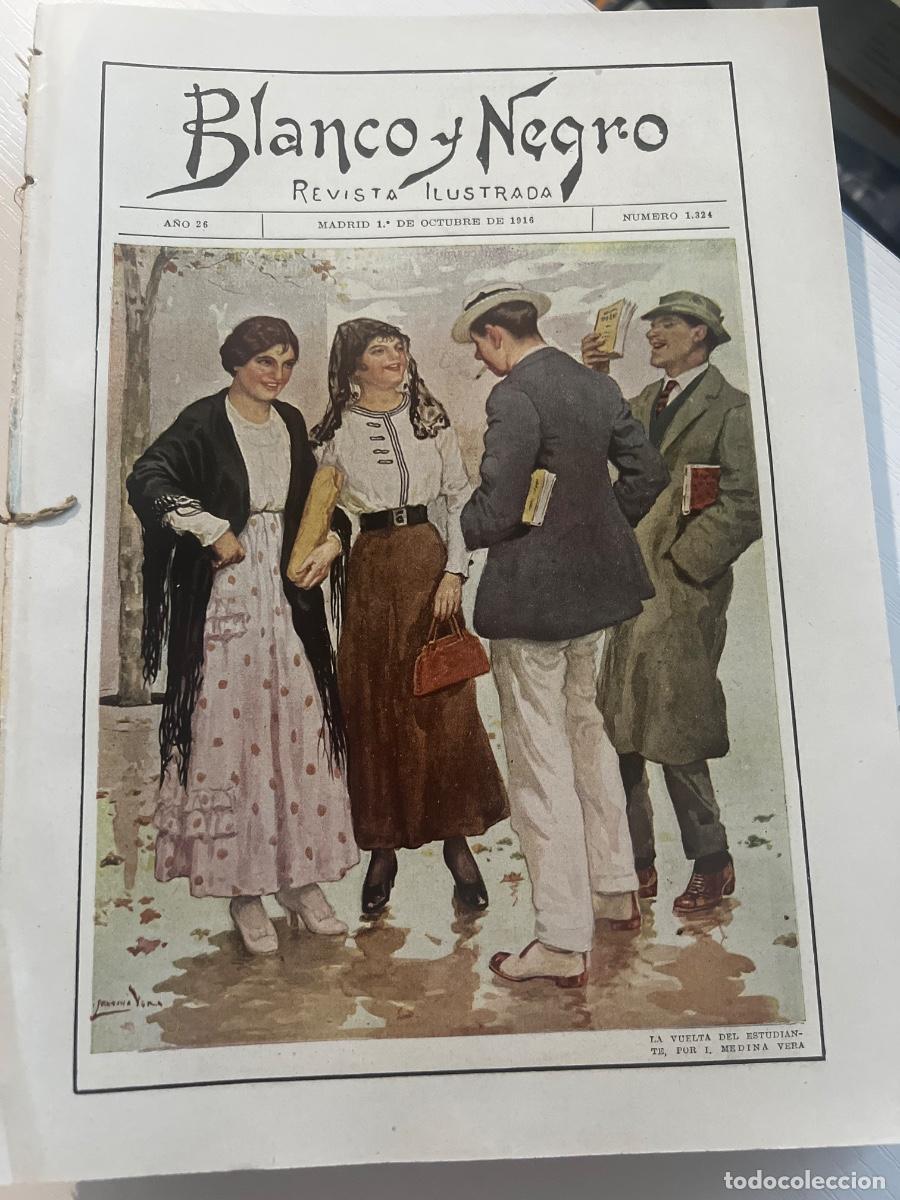 Coleccionismo de revista Blanco y Negro: BLANCO Y NEGRO. N&ordm; 1324. A&Ntilde;O 1916. LA VIDA DEL TEATRO. EL PRIMER SUBMARINO ESPA&Ntilde;OL. FIESTA MILITAR E