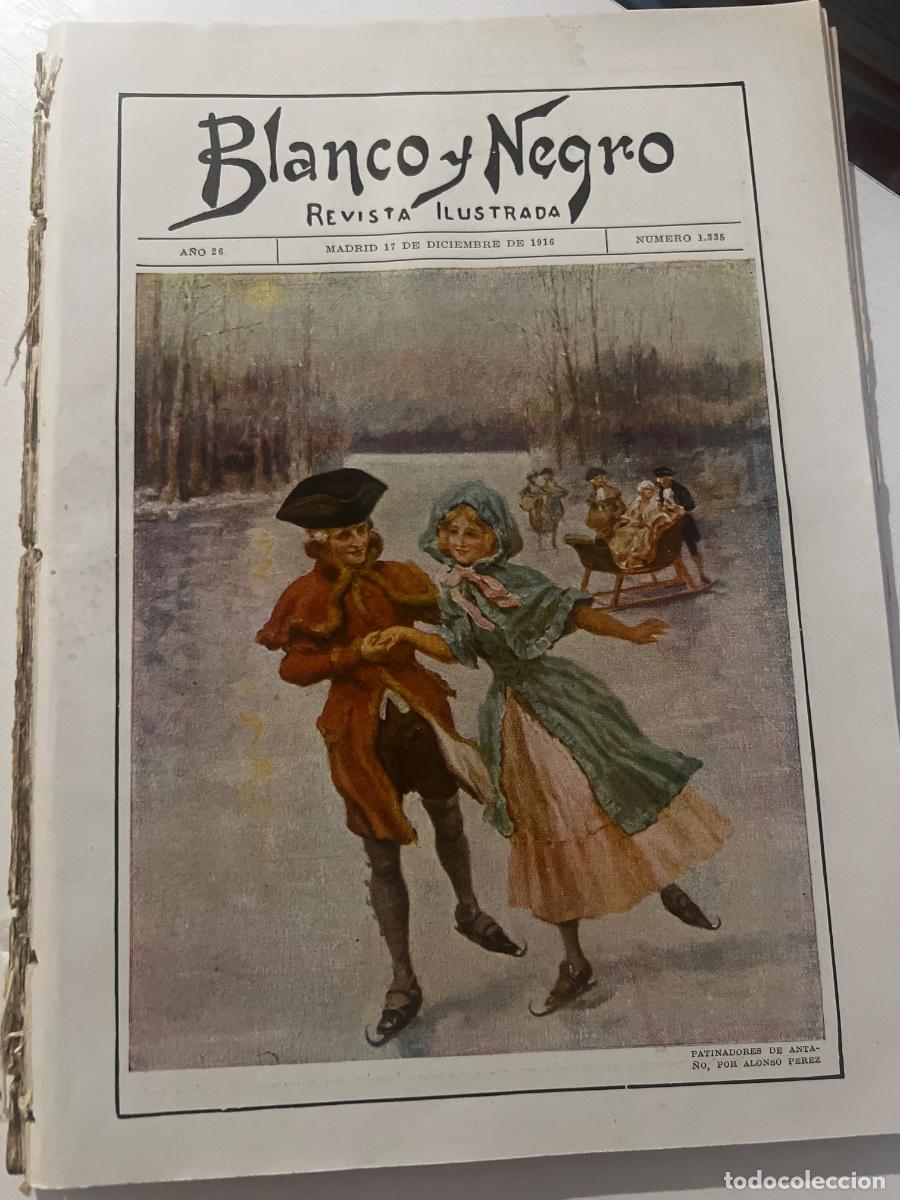 Coleccionismo de revista Blanco y Negro: BLANCO Y NEGRO. N&ordm; 1335. A&Ntilde;O 1916. CR&Oacute;NICA DE LA GUERRA EUROPEA. LA PATRONA DE LA INFANTER&Iacute;A