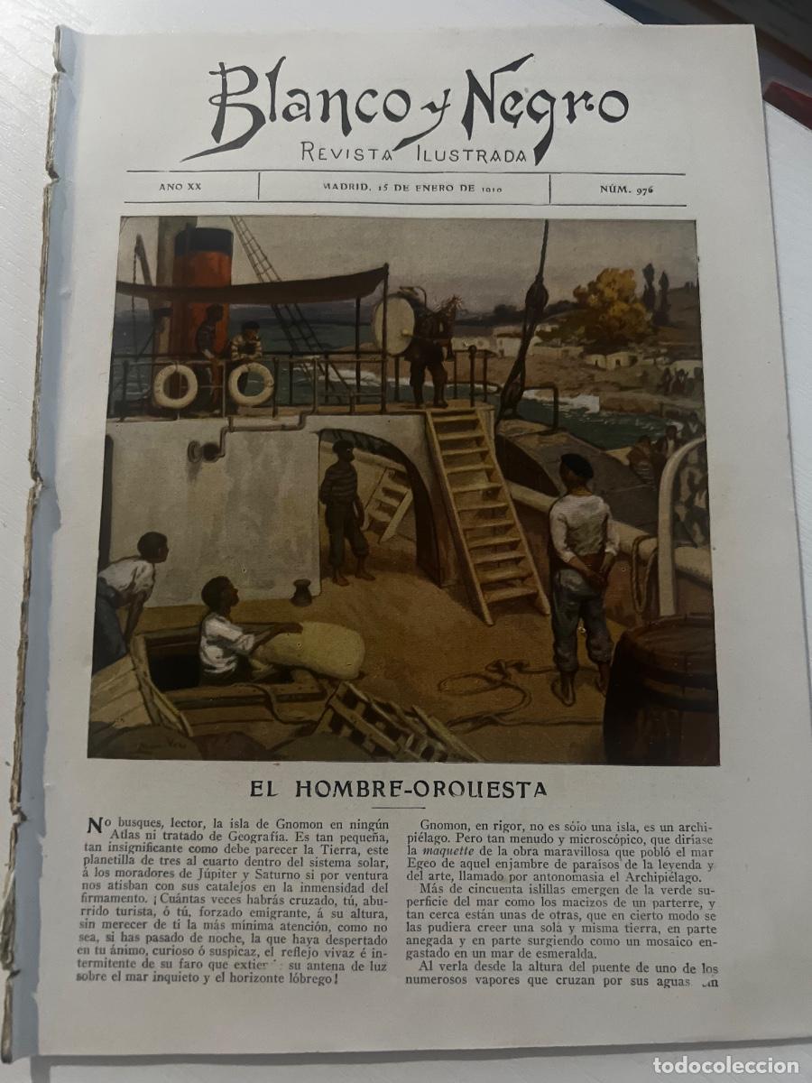 Coleccionismo de revista Blanco y Negro: BLANCO Y NEGRO. N&ordm; 976. A&Ntilde;O 1910. LA EXPOSICI&Oacute;N DE VALENCIA. LA REINA DO&Ntilde;A MAR&Iacute;A TERESA. ESTA.. LEER