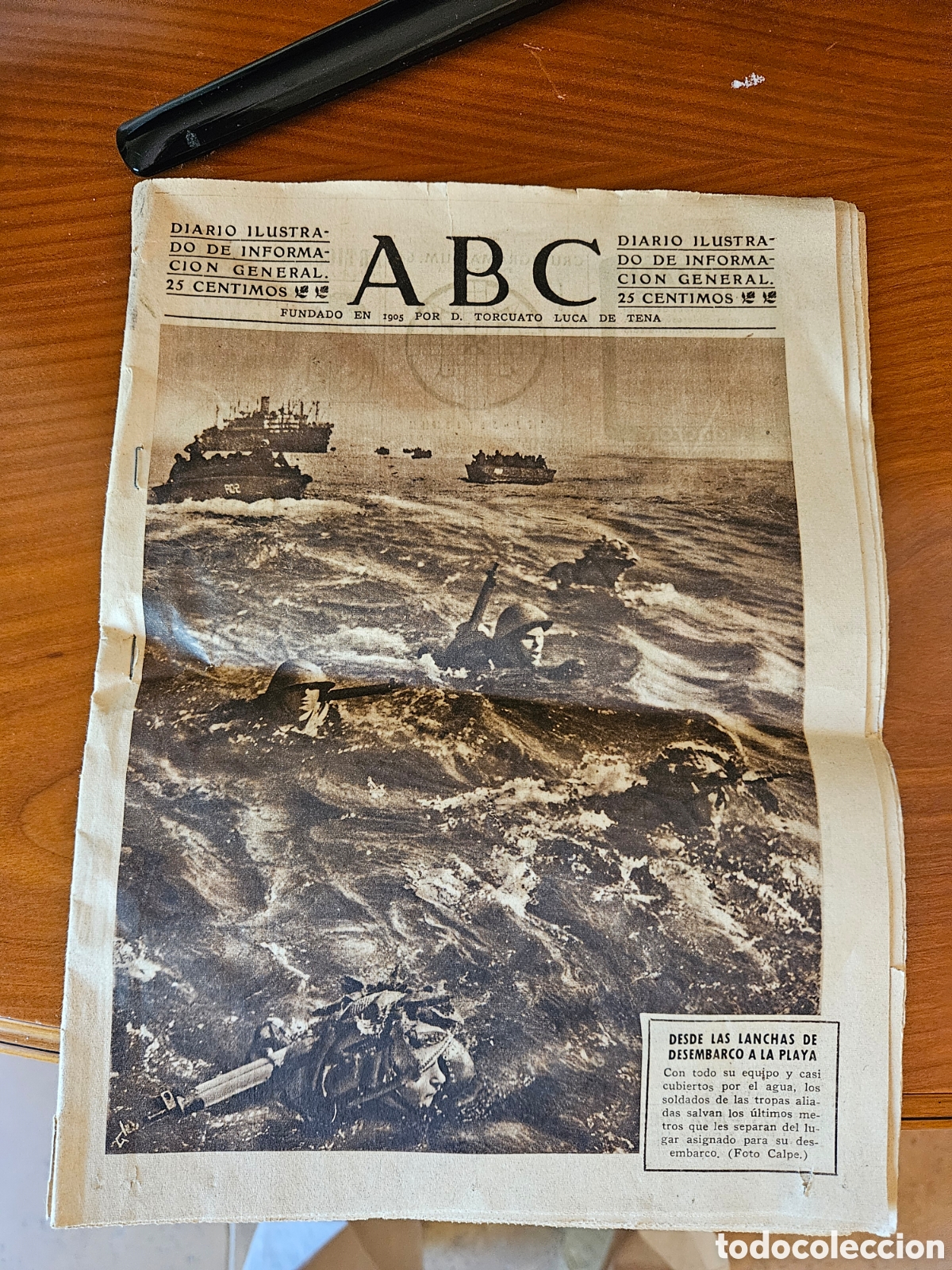 Coleccionismo de revista Blanco y Negro: Peri&oacute;dico Abc completo y bien conservado del 8 de junio de 1944