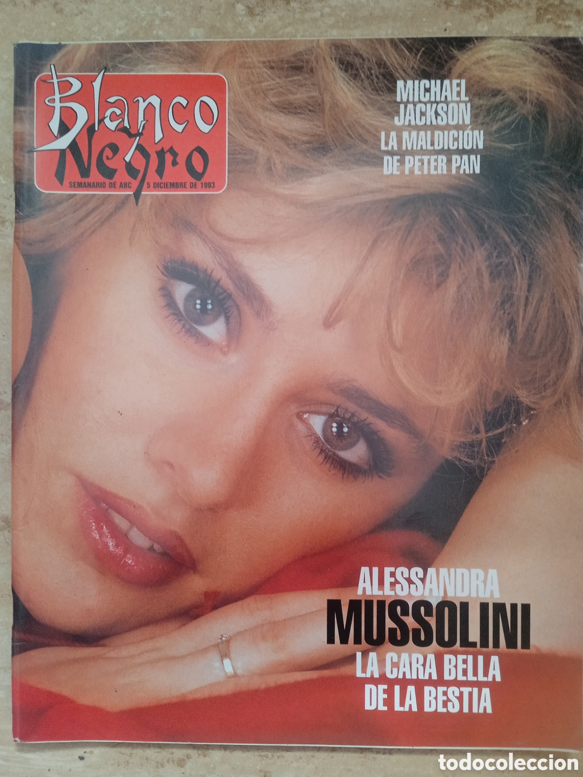 Coleccionismo de revista Blanco y Negro: Blanco y Negro n&deg;3884 Michael Jackson Lydia Bosch Marta S&aacute;nchez Alessandra Mussolini