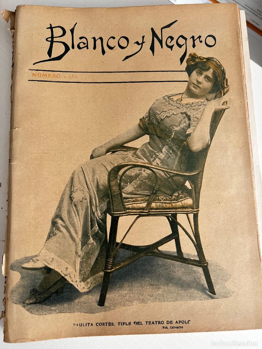 Coleccionismo de revista Blanco y Negro: REVISTA BLANCO Y NEGRO. A&Ntilde;O 21. MADRID 25 JUNIO 1911. NUM.1050. LA TIPLE PAULITA CORTES.