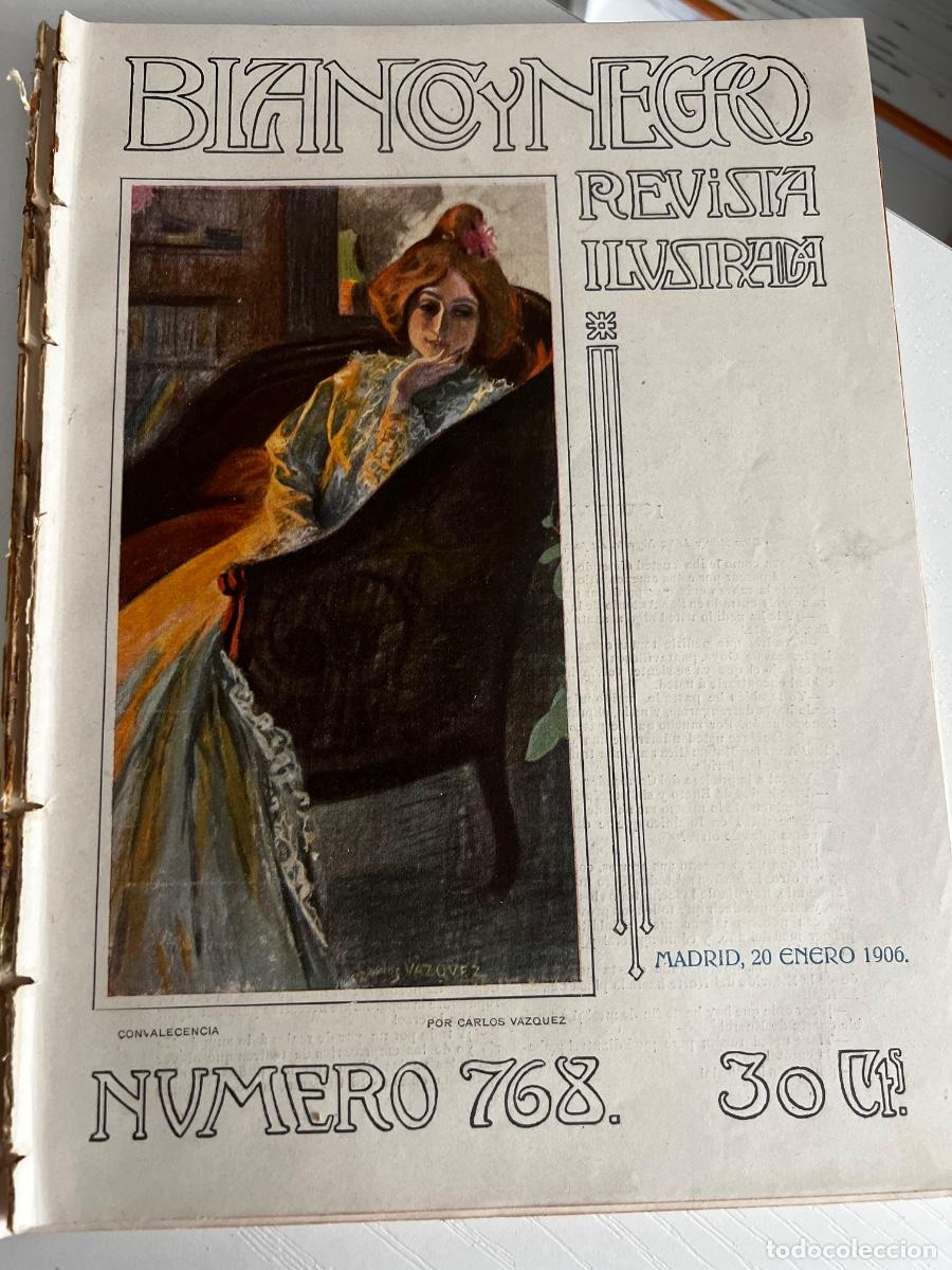 Coleccionismo de revista Blanco y Negro: BLANCO Y NEGRO. N&ordm; 768. A&Ntilde;O 1906. GRUPO DE LA FAMILIA REAL. Leer.