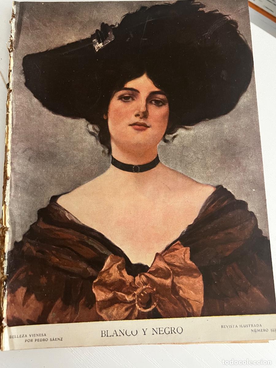 Coleccionismo de revista Blanco y Negro: BLANCO Y NEGRO. N&ordm; 832. A&Ntilde;O 1907. LA ENTREVISTA REGIA EN CARTAGENA. LA REINA AMELIA EN VILLAM.. LEER